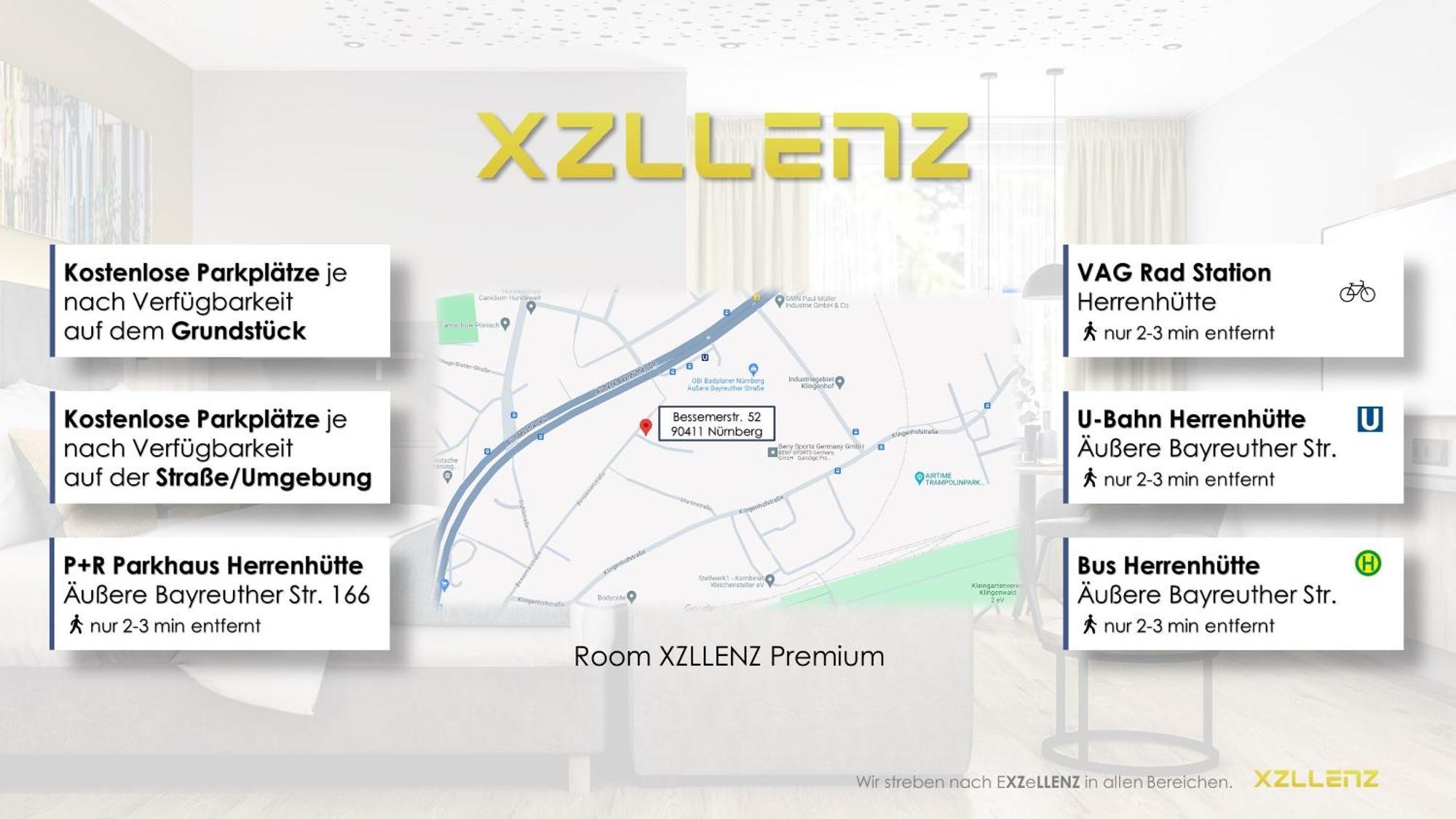 Xzllenz Traum Studio-Apartment, Frei-Parken, U-Bahn, Kueche Нюрнберг Екстериор снимка