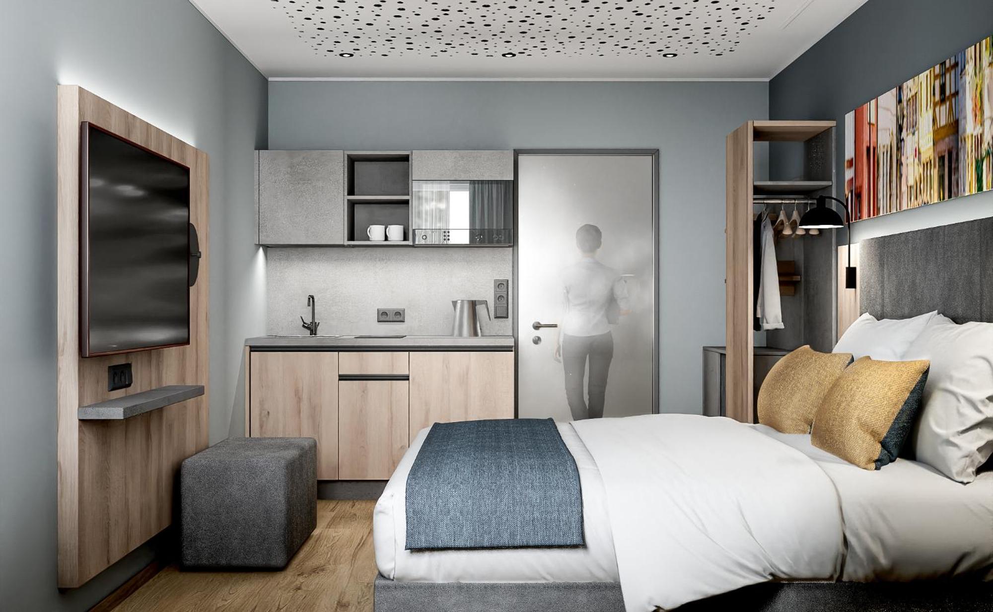 Xzllenz Traum Studio-Apartment, Frei-Parken, U-Bahn, Kueche Нюрнберг Стая снимка